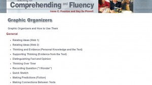 comprehension graphic organiser